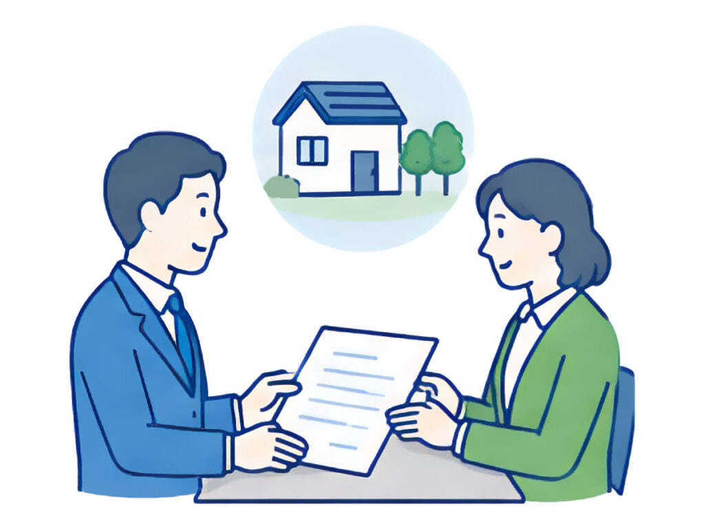 物件調書の確認イラスト